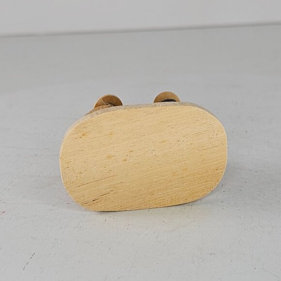 Handcrafted Wooden Nativity Scene Ornament With Red Hanging Loop - Picture 5 of 8